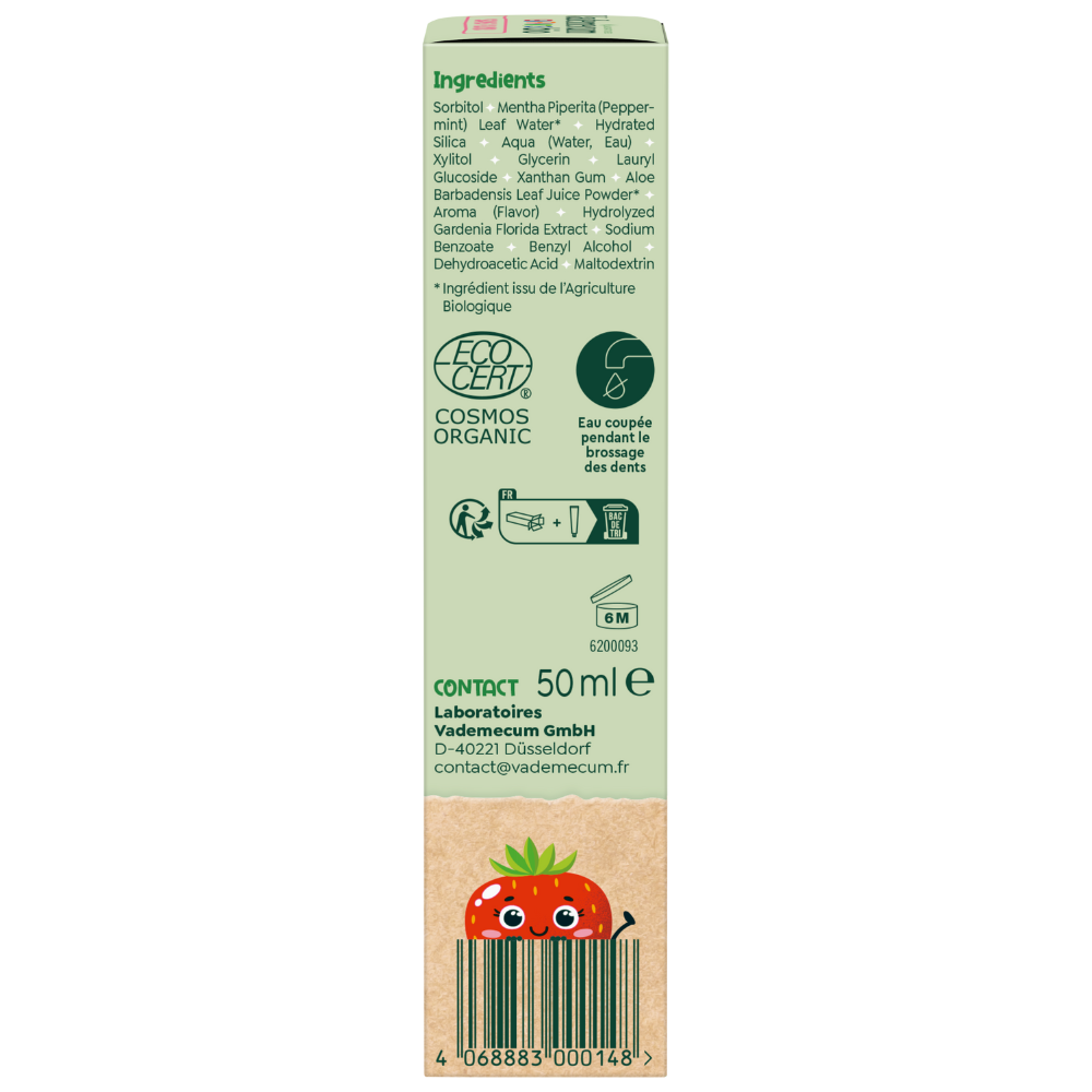 Bio Strawberry 0-6 sans fluor